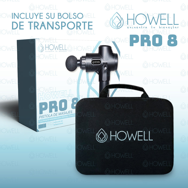 Pistola de Masajes Howell PRO 8
