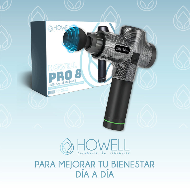 Pistola de Masajes Howell PRO 8