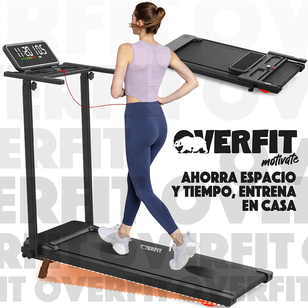 Trotadora 2 Hp Overfit Caminadora Electrica Plegable 12 Km/h