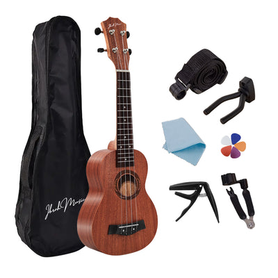 Ukelele Caoba Soprano Concierto Ibrah Music + Accesorios