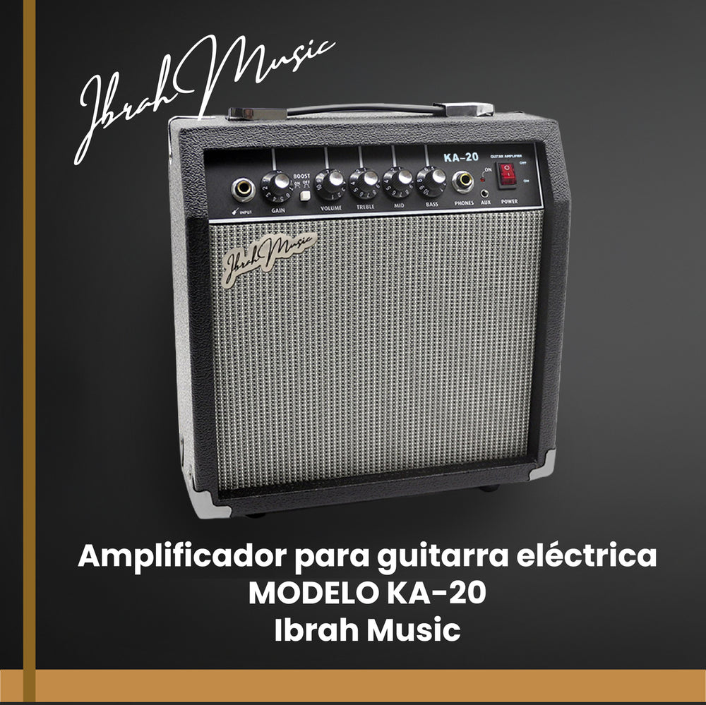 Amplificador Guitarra Electrica y Electroacustica Ibrah KA-20W