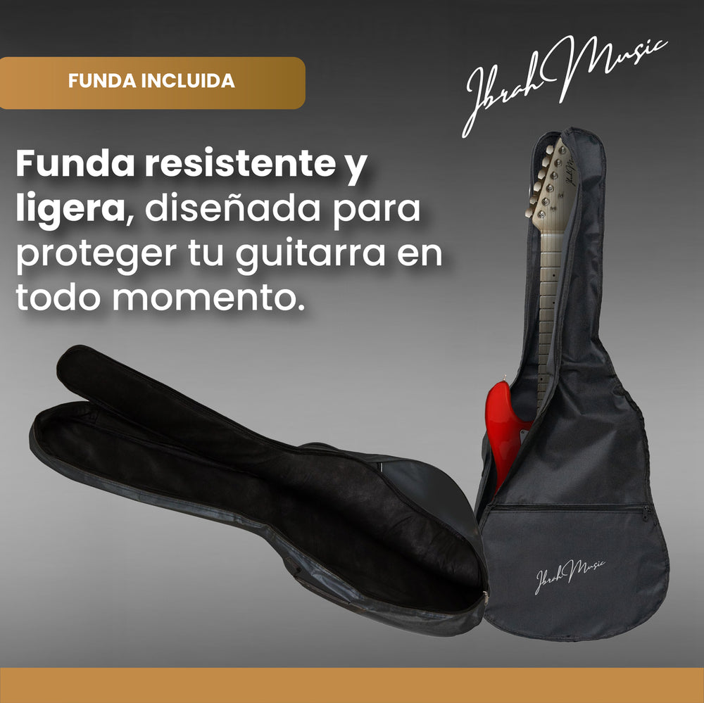 Guitarra Electrica Stratocaster Niño Ibrah 30 Pgds Amplif