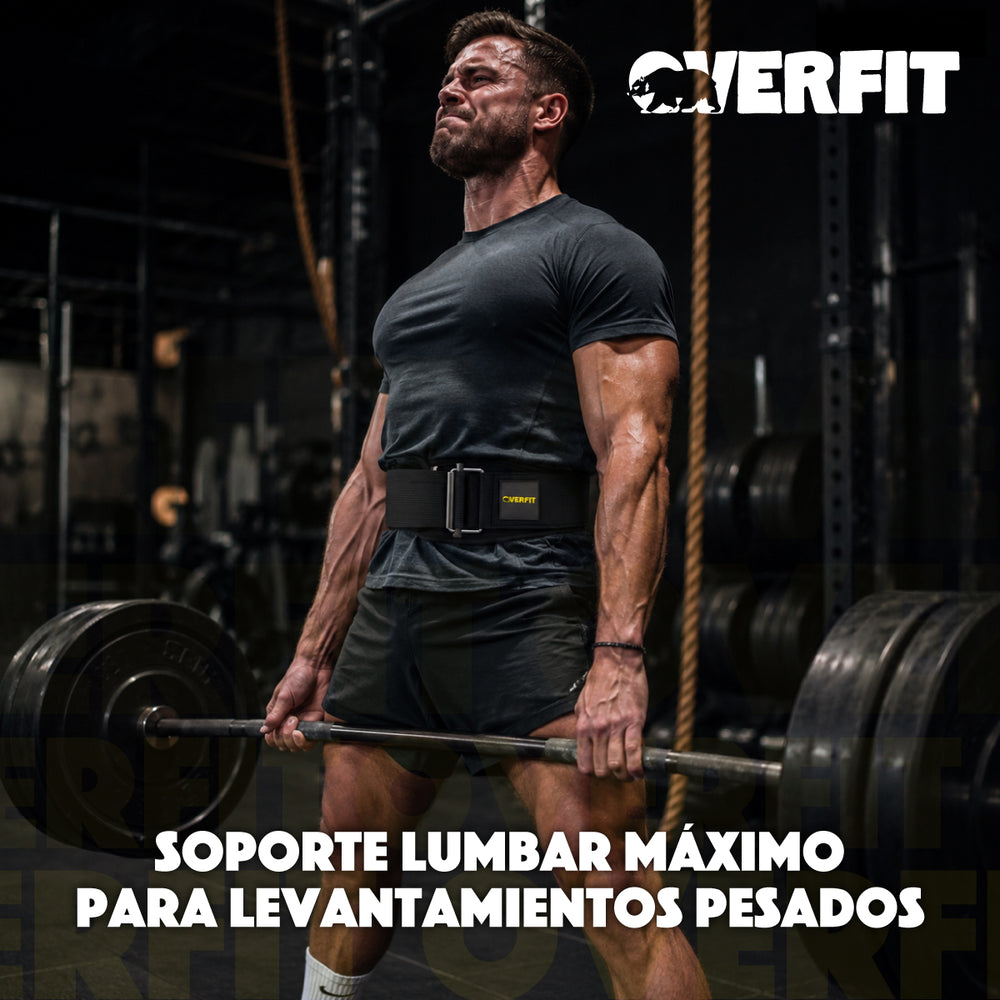 Cinturon Levantamiento Pesas Gym Overfit Lumbar Crossfit