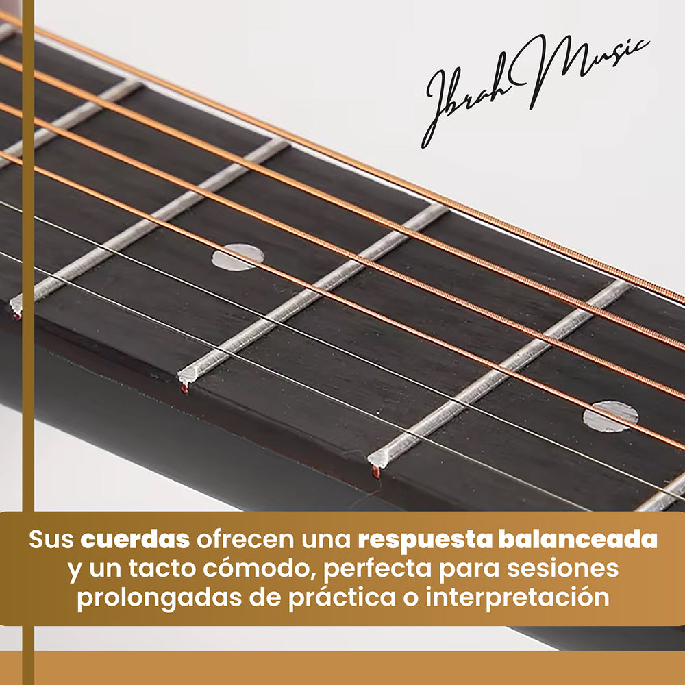 Guitarra Acustica Cutaway Ibrah Music 38 plgds + accesorios