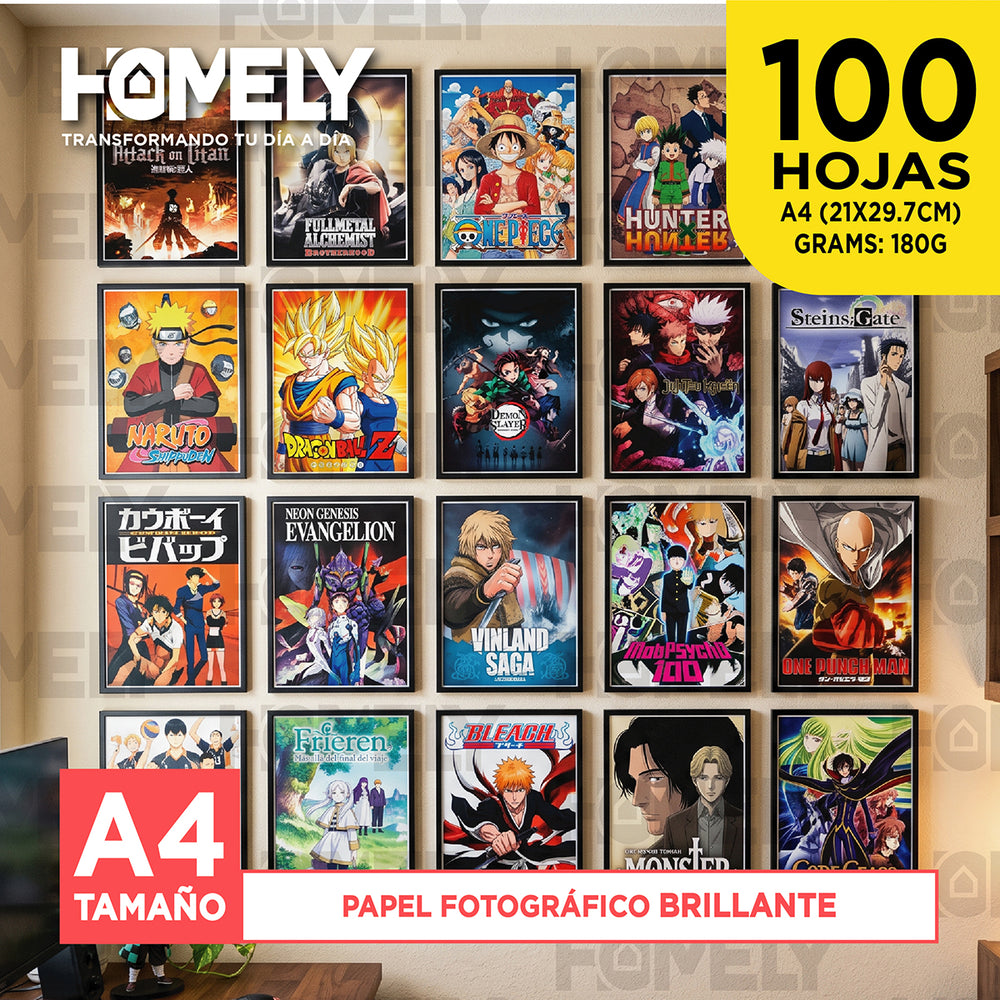 Papel fográfico brillante 100 hojas A4 180 g