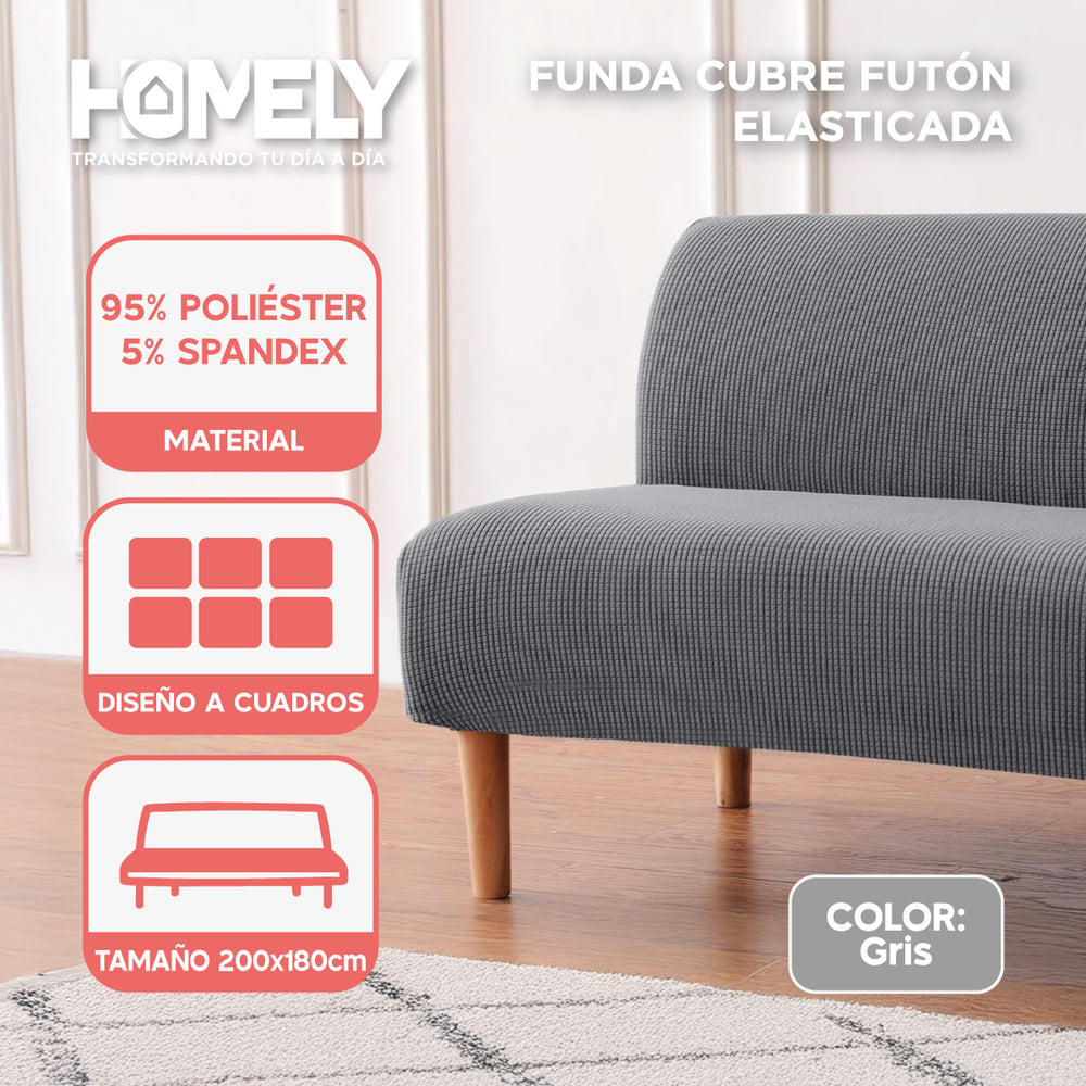Funda Cubre Sillon Sofa Futon Homely 3 Cuerpos Premium