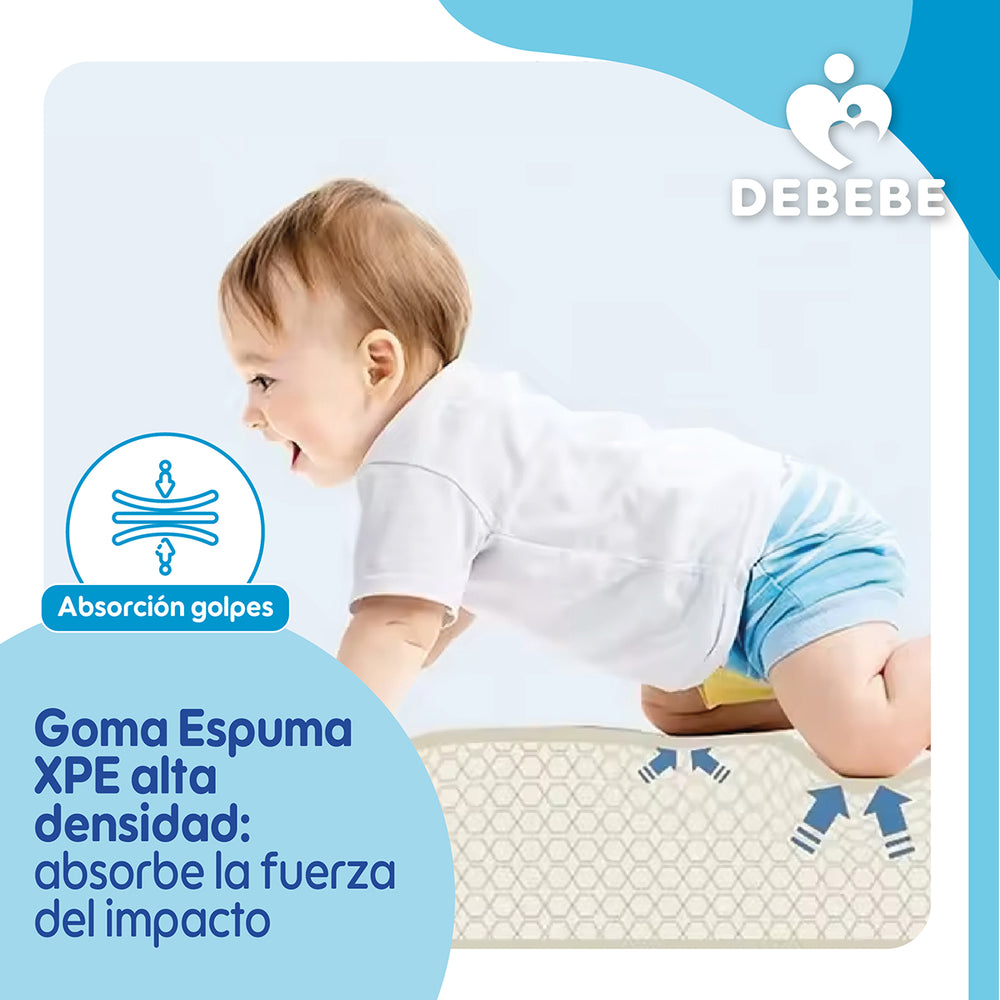 Alfombra Antigolpes Bebe Plegable Debebe180x190x1 Jirafa