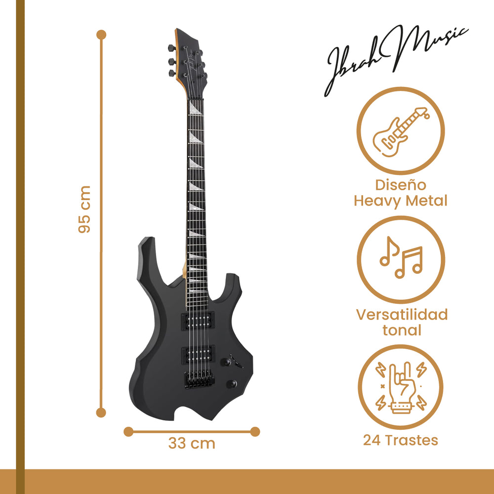 Guitarra Electrica BG 39" Ibrah Music + Amplificador 20 W