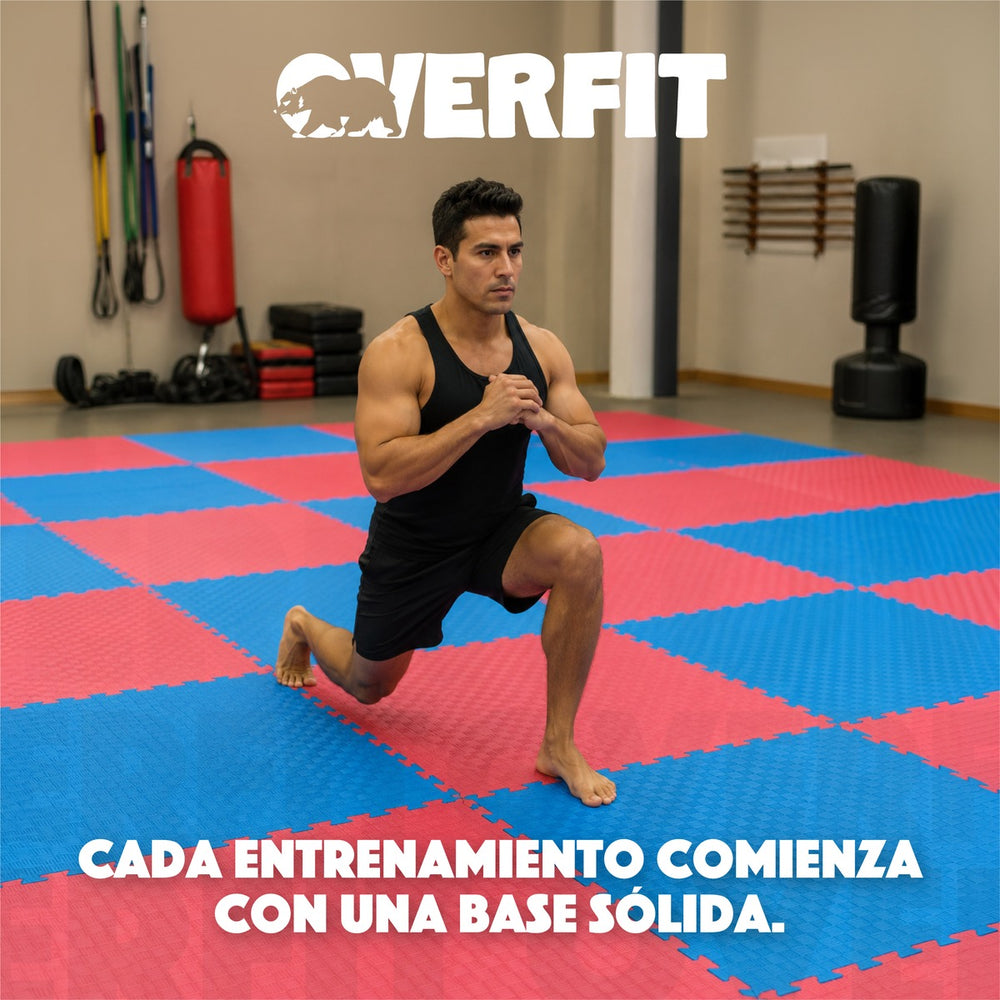 Piso Goma Eva Alfombra Deportiva Gimansio Overfit 20mm 100x100cm
