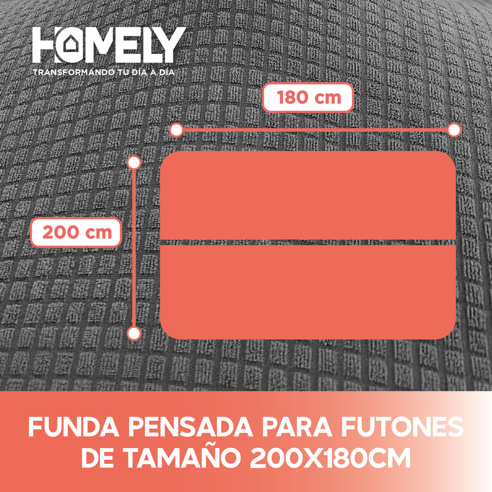 Funda Cubre Sillon Sofa Futon Homely 3 Cuerpos Premium