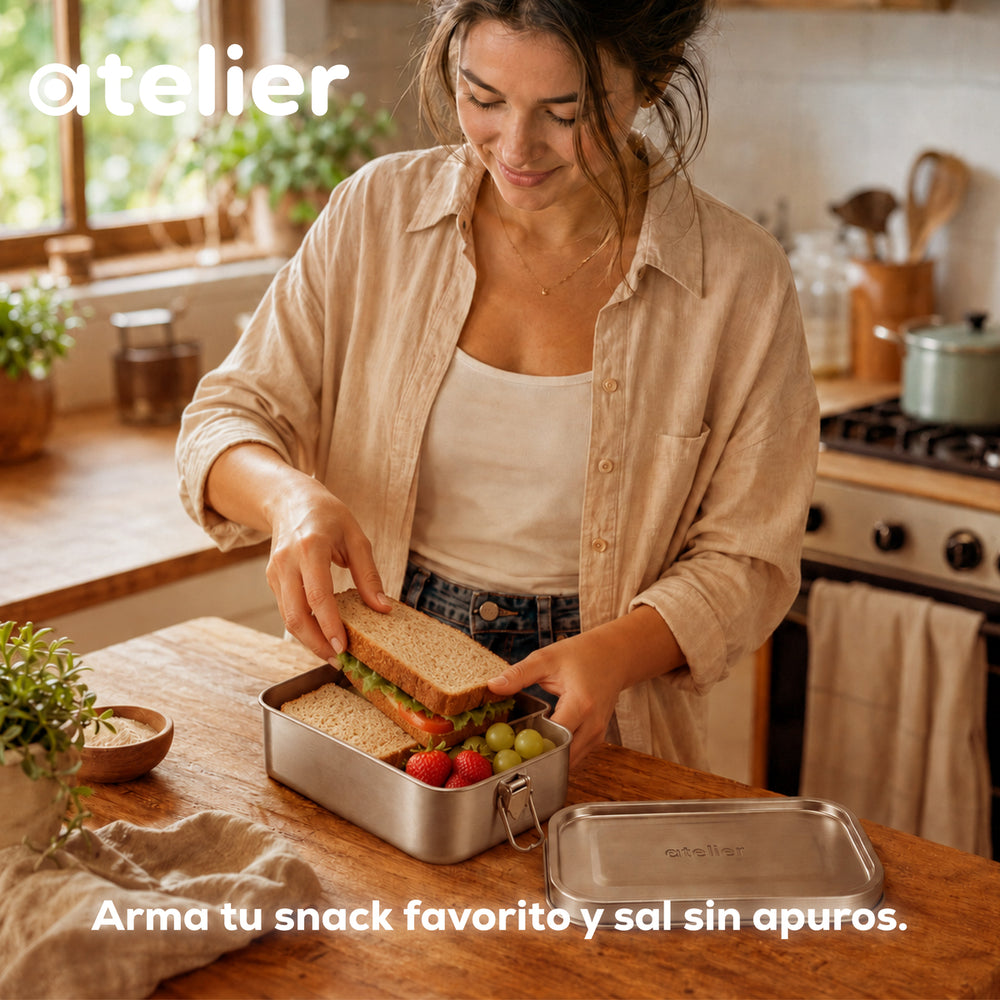 Tupper Frasco 850ml Atelier Acero Inoxidable Individual