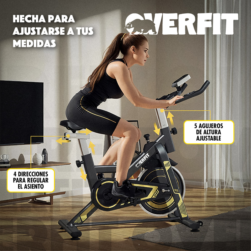 Bicicleta de Spinning Pro Overfit Estatica Fitness Gym 6 kg
