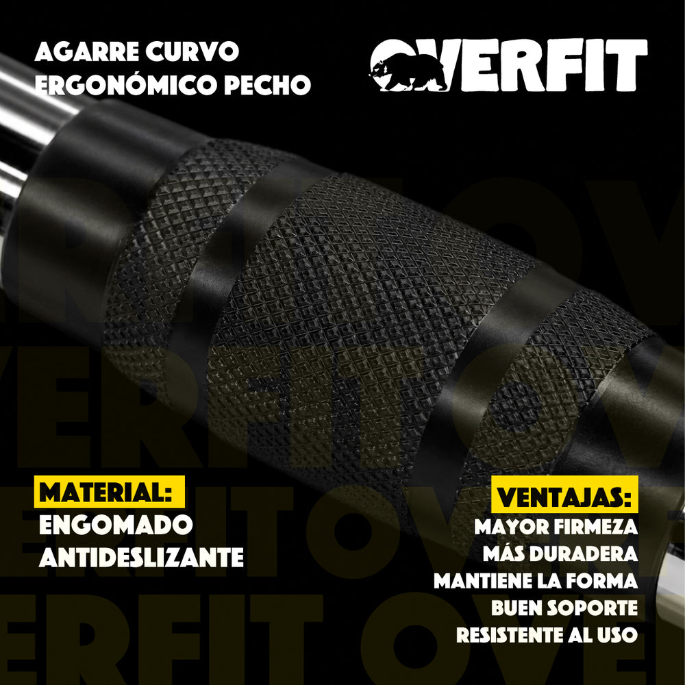 Barra Traccion Triceps Ergonomico Pro Overfit Gym Polea