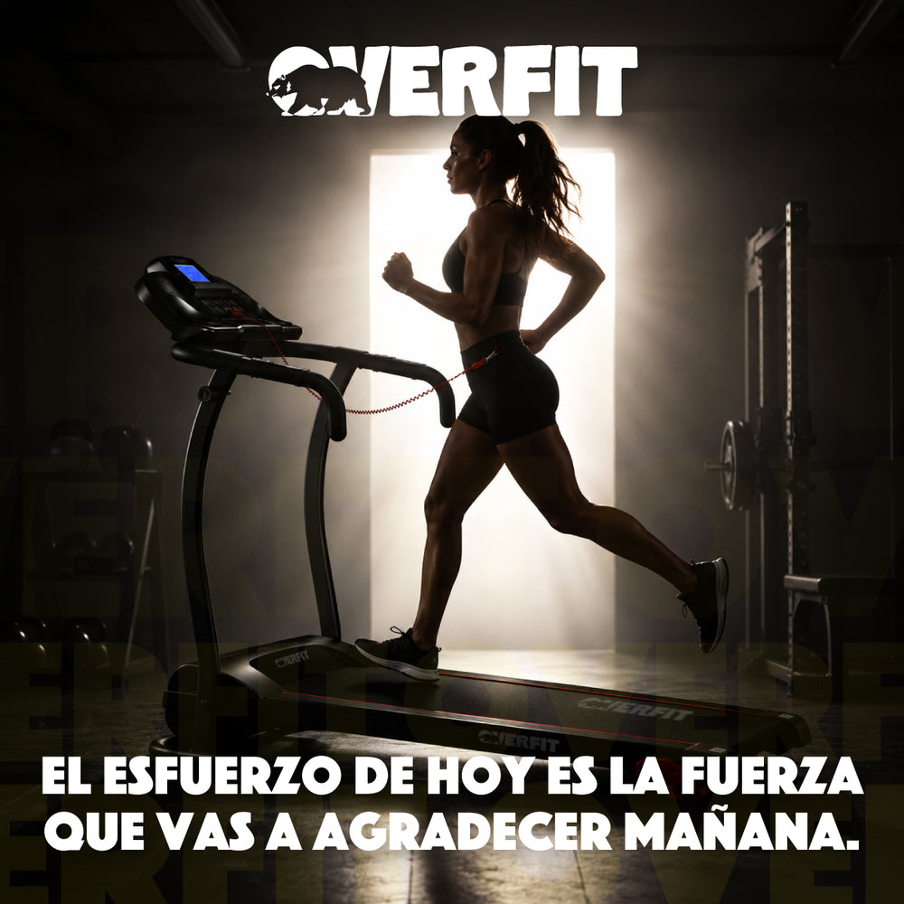 Trotadora 1 Hp Overfit Plegable 12Km 3 niveles Inclinacion