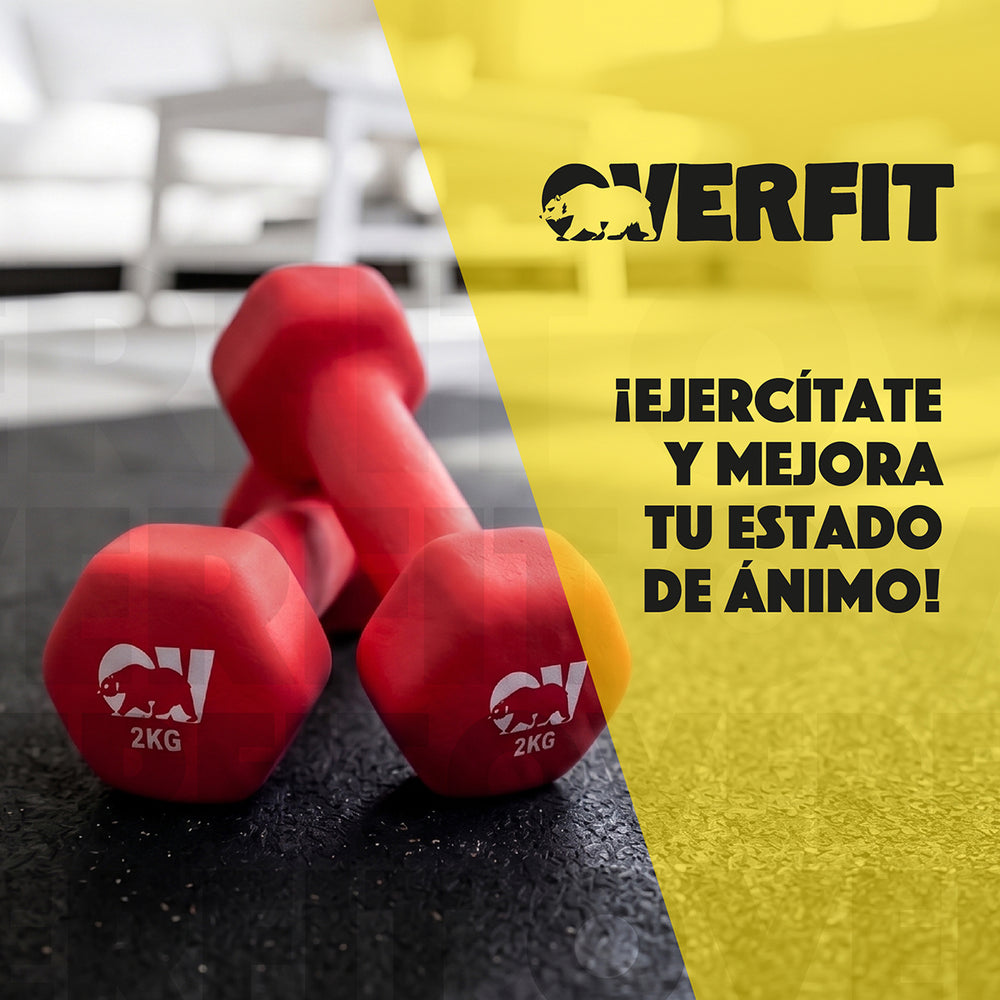 Kit mancuernas neopreno 2kg - especificaciones