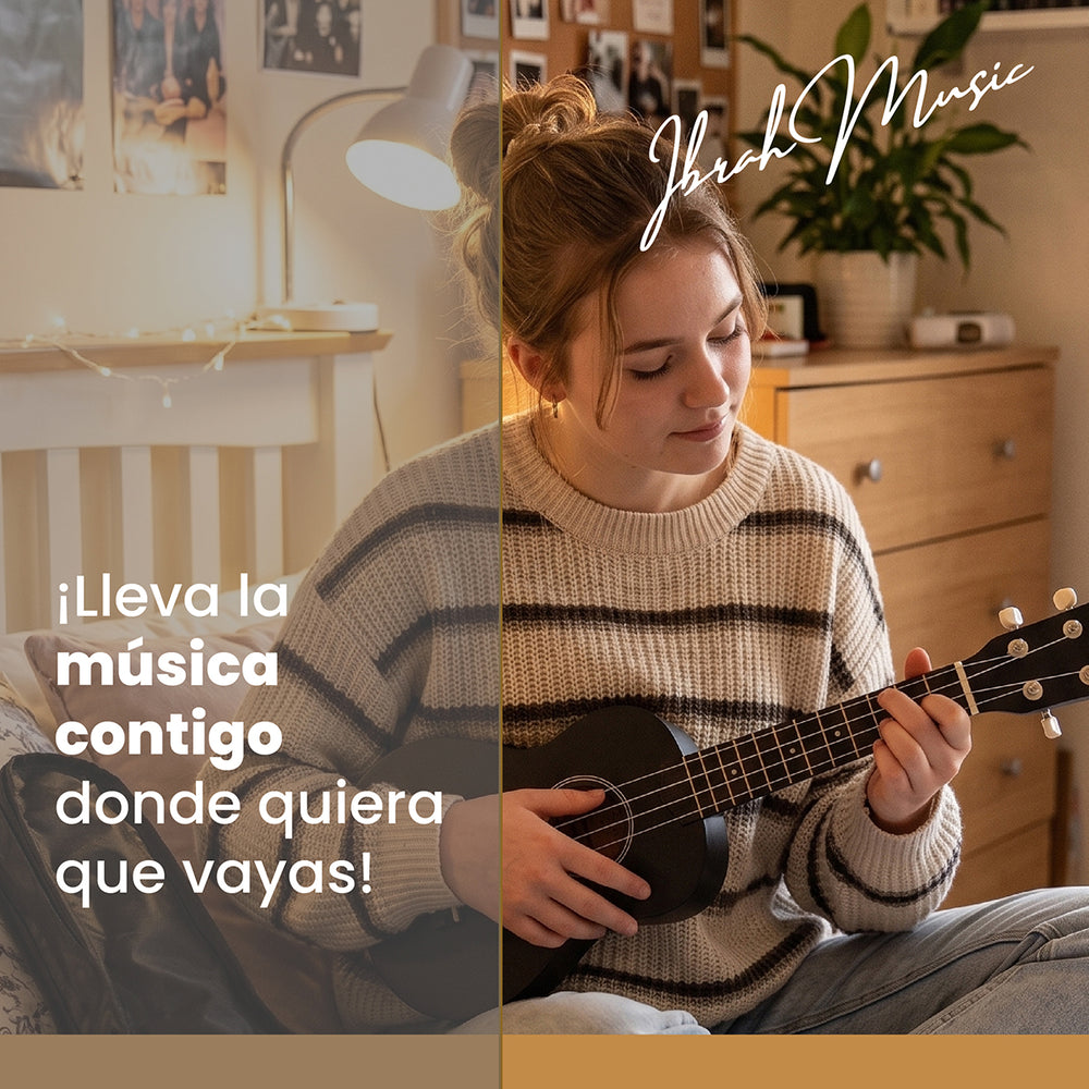 Ukelele Soprano Concierto 21 Pulgadas Ibrah + Accesorios