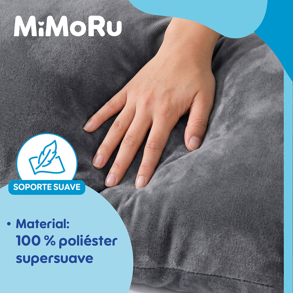 Cojin Maternal De Lactancia Embarazada Mimoru Almohada U Funda Extra Suave Para Dormir Antimolestia Gris - Default Title