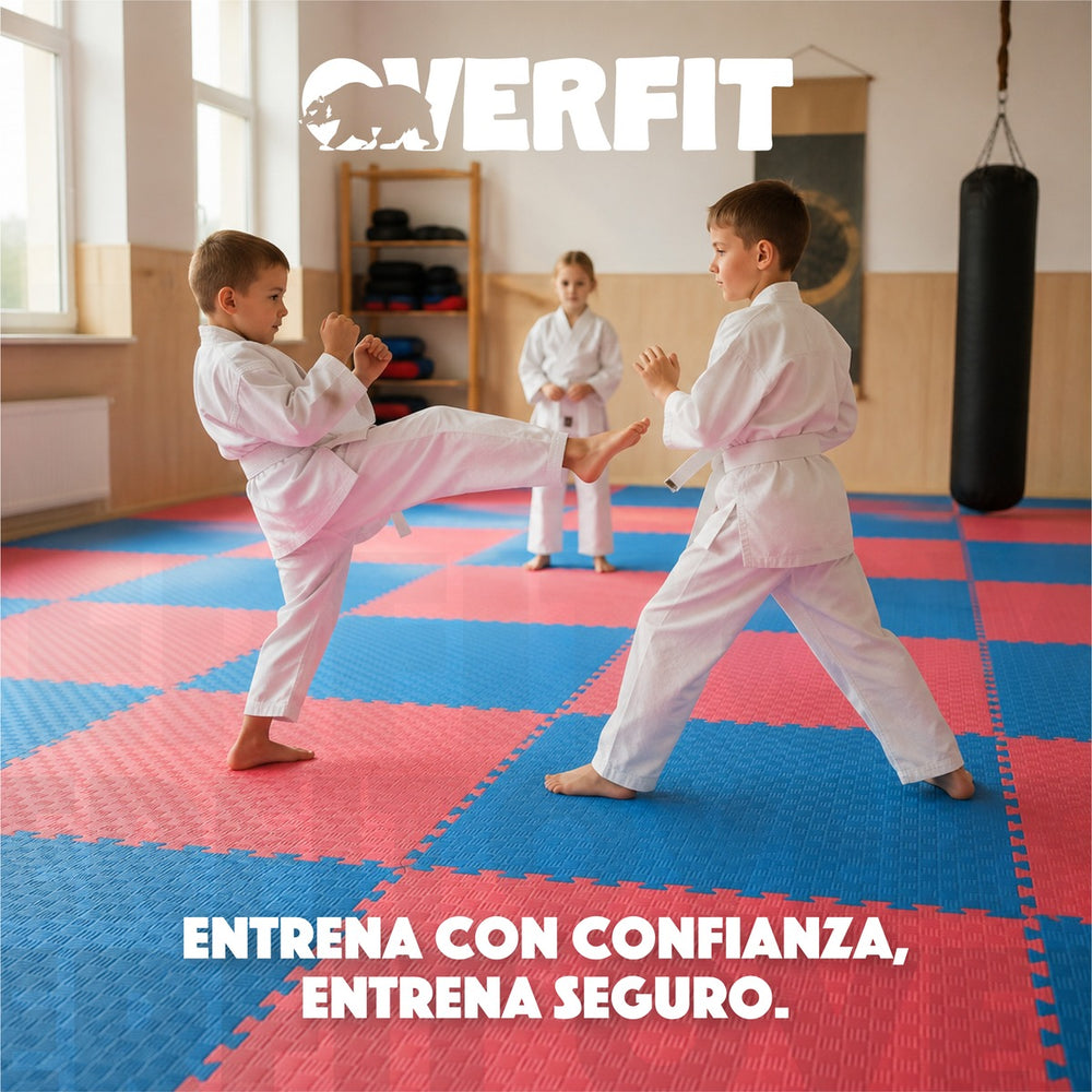 Piso Goma Eva Alfombra Deportiva Gimansio Overfit 20mm 100x100cm