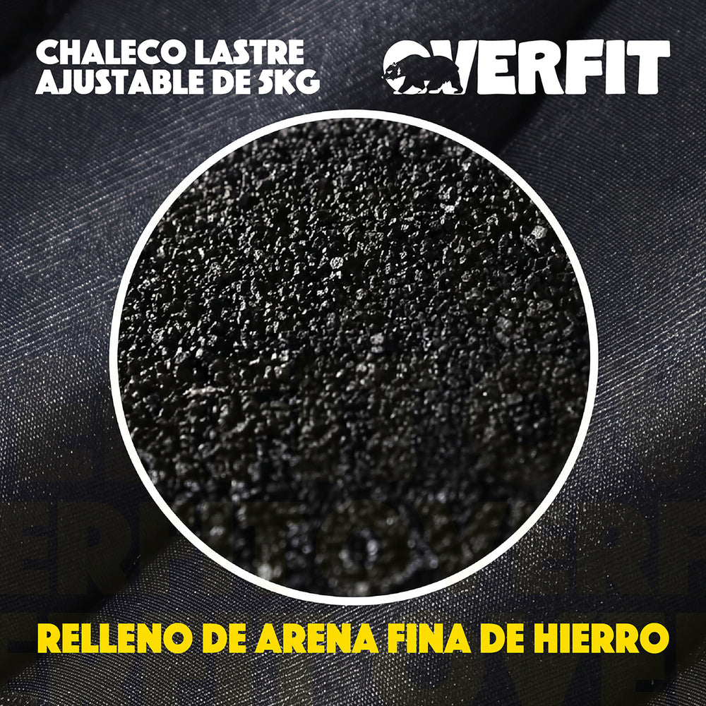 Chaleco Lastre 5Kg Overfit Lastrado Gym Crossfit Calistenia