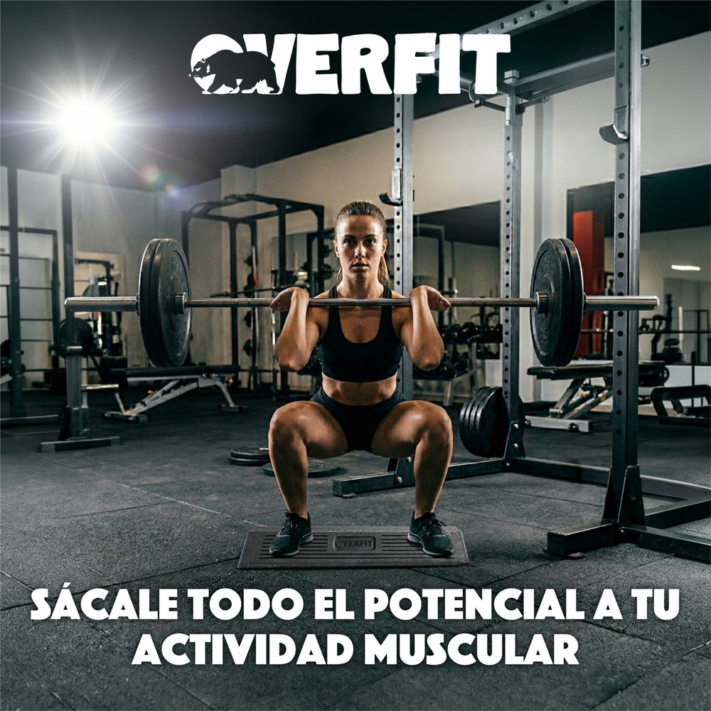 Cuña Talonera De Goma Para Sentadillas Plataforma Inclinada 20 Grados Overfit Gym Elevaciones Pantorrilla - Default Title