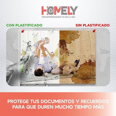 Láminas Termolaminadora A4 100 Micas Plastificadoras 22x30