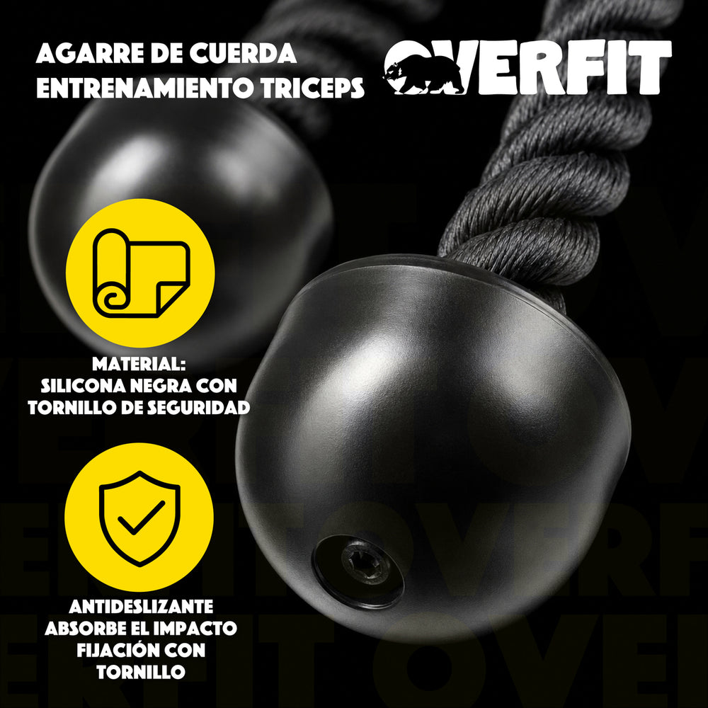 Agarre Cuerda Triceps Overfit - Vista 4