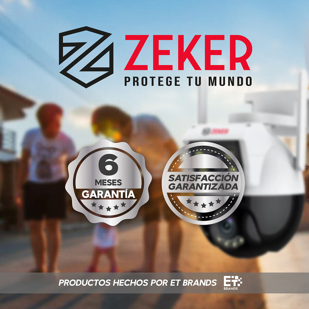 Camara de Seguridad Domo Zeker 4MP 5G Wifi Impermeable X2