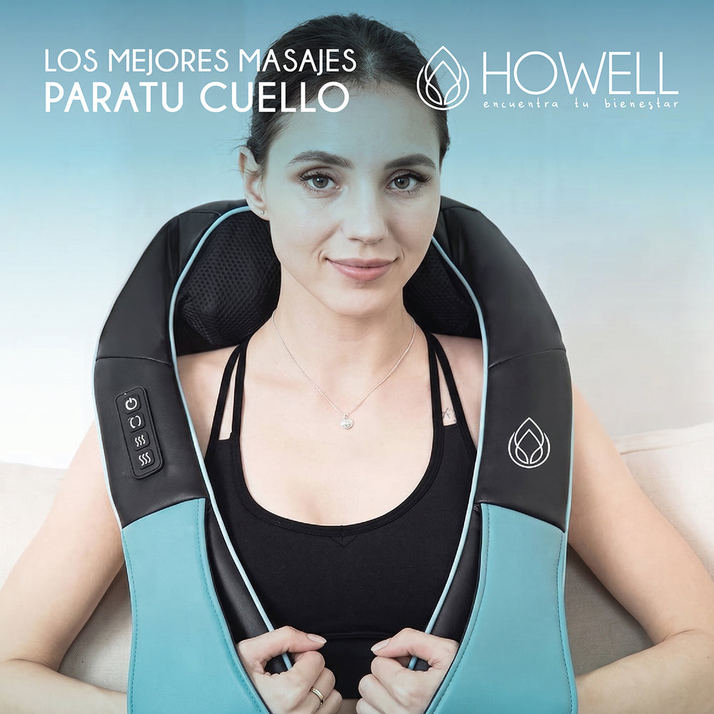 Masajeador De Cuello Espalda Howell Cervical V4 Celeste