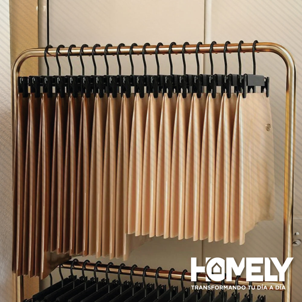 Colgadores De Pinza Para Pantalon Homely Ganchos Ropa 30 U