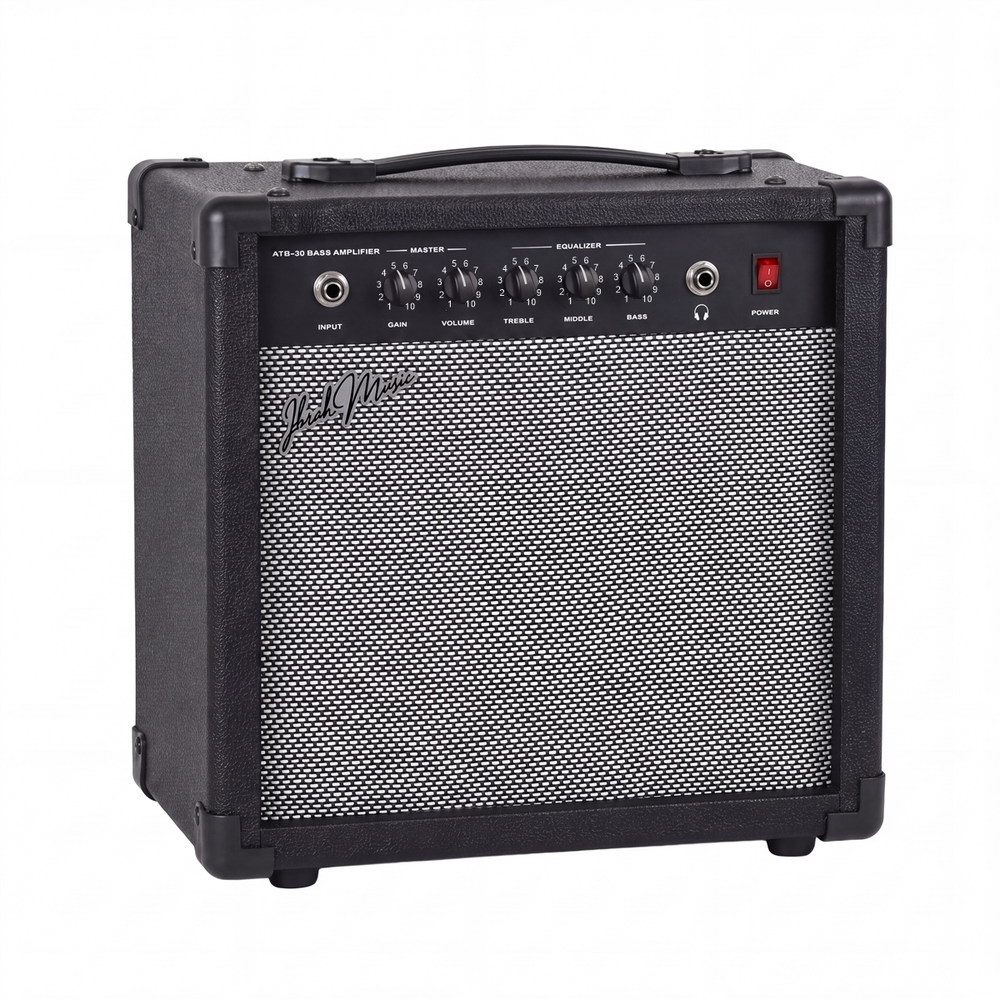 Amplificador de Bajo 30W Ibrah Music ATB-30 - vista frontal