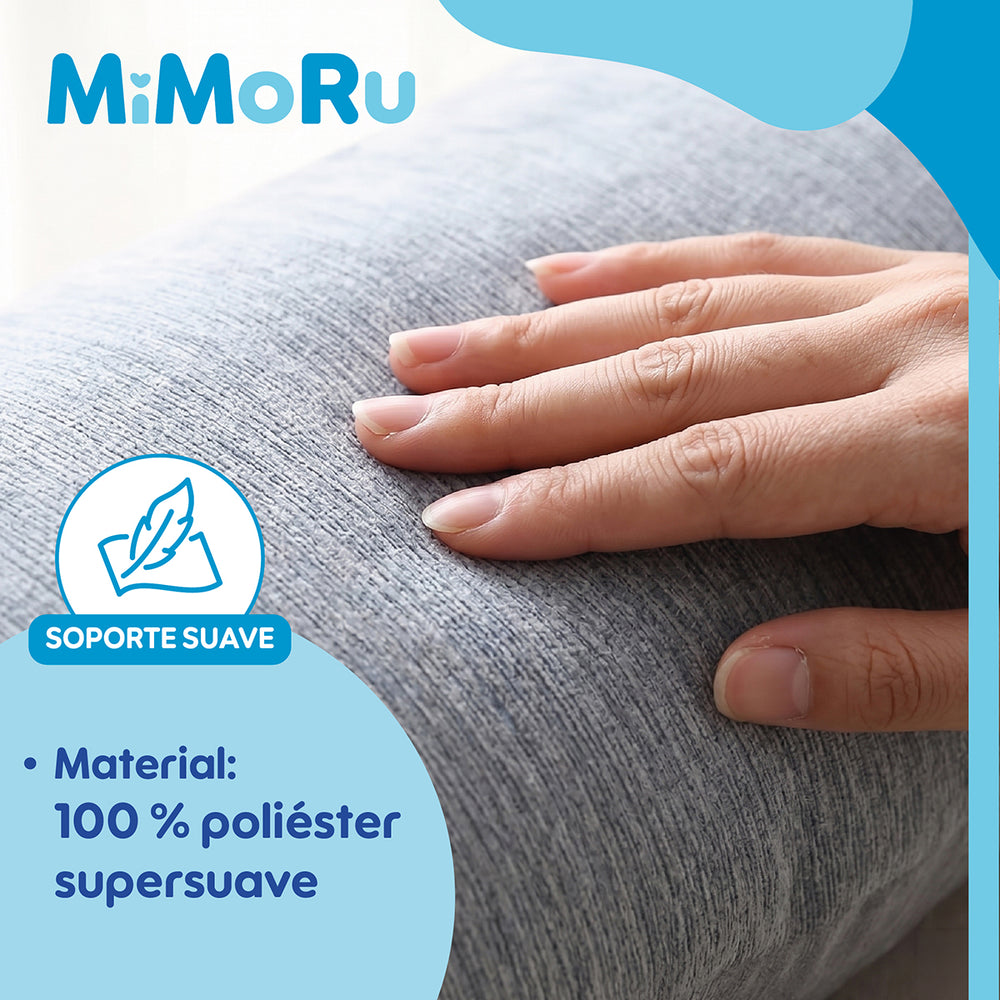 Cojin Maternal De Lactancia Embarazada Mimoru Almohada 102x71 Cm Funda Extra Suave Para Dormir Antimolestia Gris - Default Title