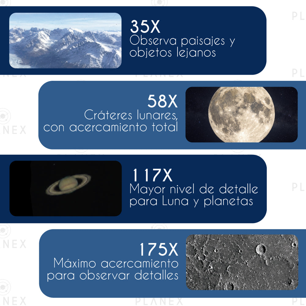 Telescopio Astronómico Newtoniano F70076 Planex + Soporte