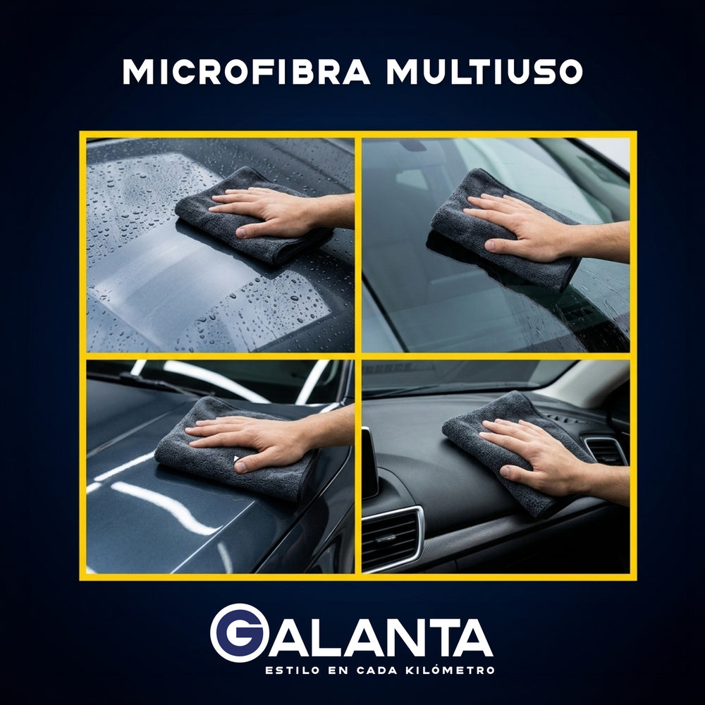 Paño De Microfibra Para Autos Galanta Toalla Secado 1200 GSM Limpieza Profesional Ultra Absorbente - Default Title