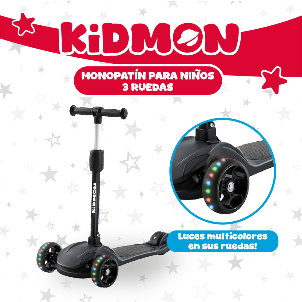 Scooter Abs Kidmon Plegable Monopatin 3 Ruedas RGB