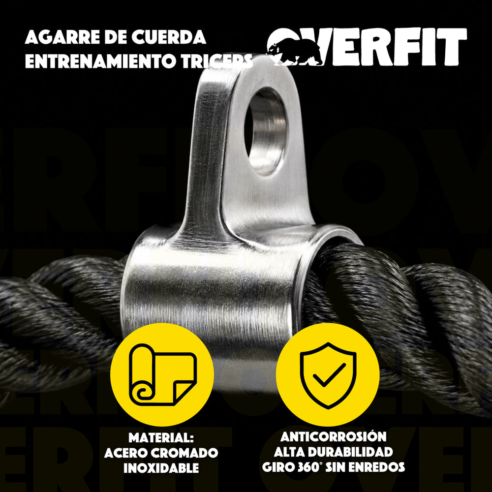 Agarre Cuerda Triceps Overfit - Vista 6