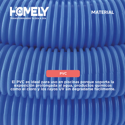 Manguera Para Piscina 15m Limpiafondos Homely PVC 38mm