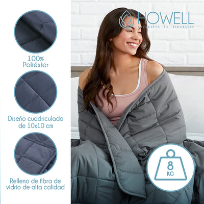 Manta de Gravedad Pesada Howell Single 8Kg