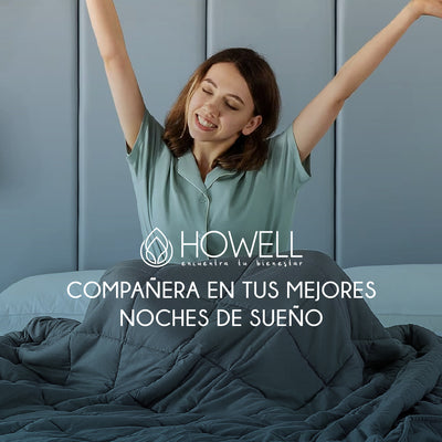 Manta De Gravedad Pesada Howell Queen 12KG Trastornos Sueño