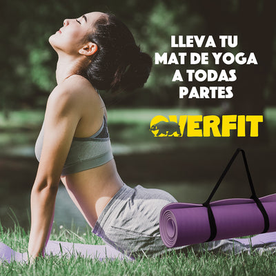 Mat Yoga Tpe 8mm Overfit Ejercicio Alfombra Con Lineas Guia