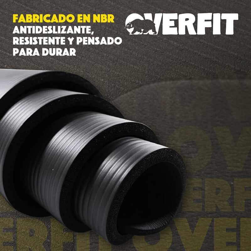 Mat Yoga Nbr 15mm Overfit Ejercicio Alfombra Antideslizante