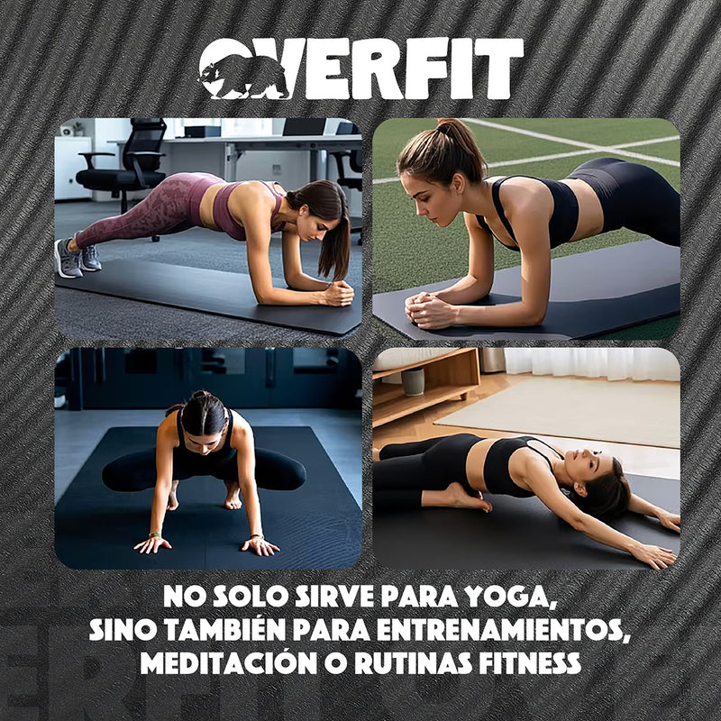 Mat Yoga Nbr 15mm Overfit Ejercicio Alfombra Antideslizante