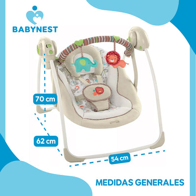 Silla Mecedora Electrica BabyNest SwingIt Musica Luces