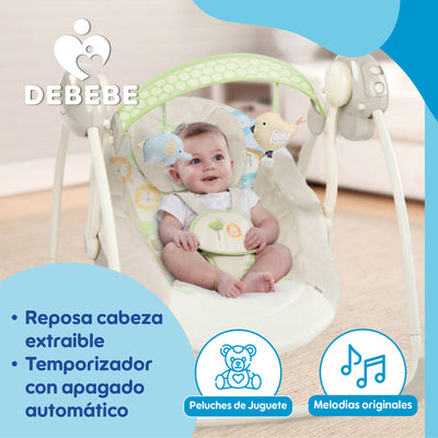 Silla Mecedora Eléctrica Nido Debebé SwingIt Musica Luces