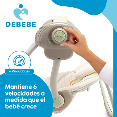 Silla Mecedora Eléctrica Nido Debebé SwingIt Musica Luces