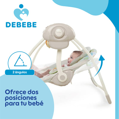 Silla Mecedora Eléctrica Nido Debebé SwingIt Musica Luces