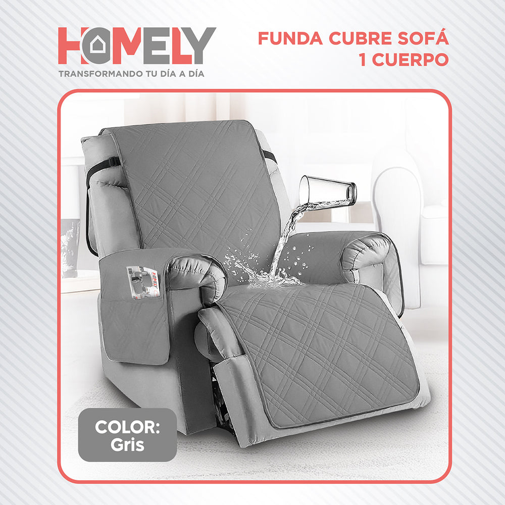 Funda Cubre Sillon Sofa Homely Ajustable Impermeable