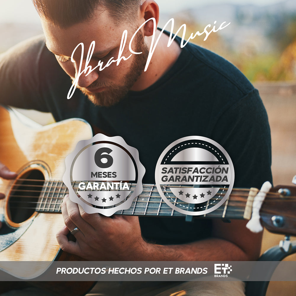 Guitarra Acústica Clásica Ibrah 39 Pulgadas Colores + Funda