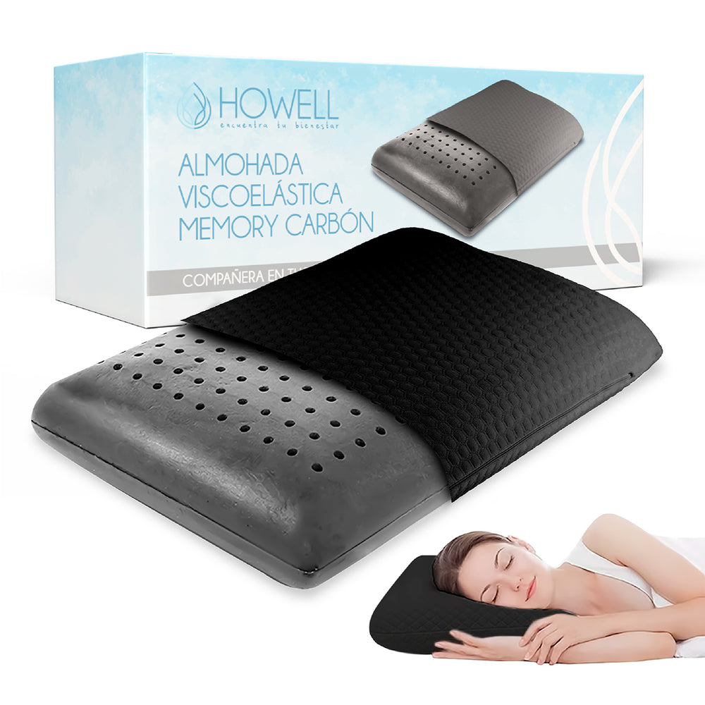 Almohada Cervical Memory Foam Howell Visco Carbon Aircell