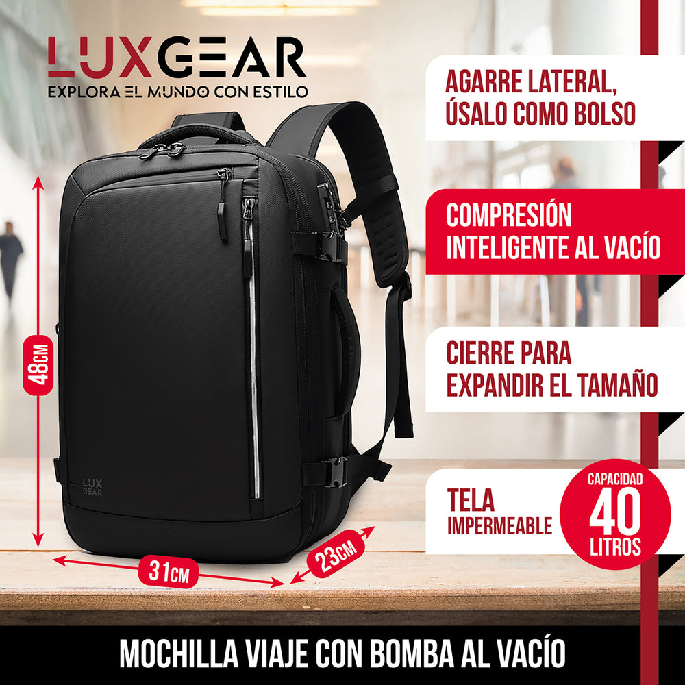 Mochila de Viaje con Bomba al Vacío 40L