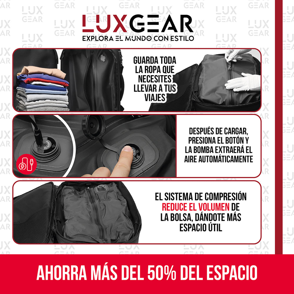 Mochila de Viaje con Bomba al Vacío 40L